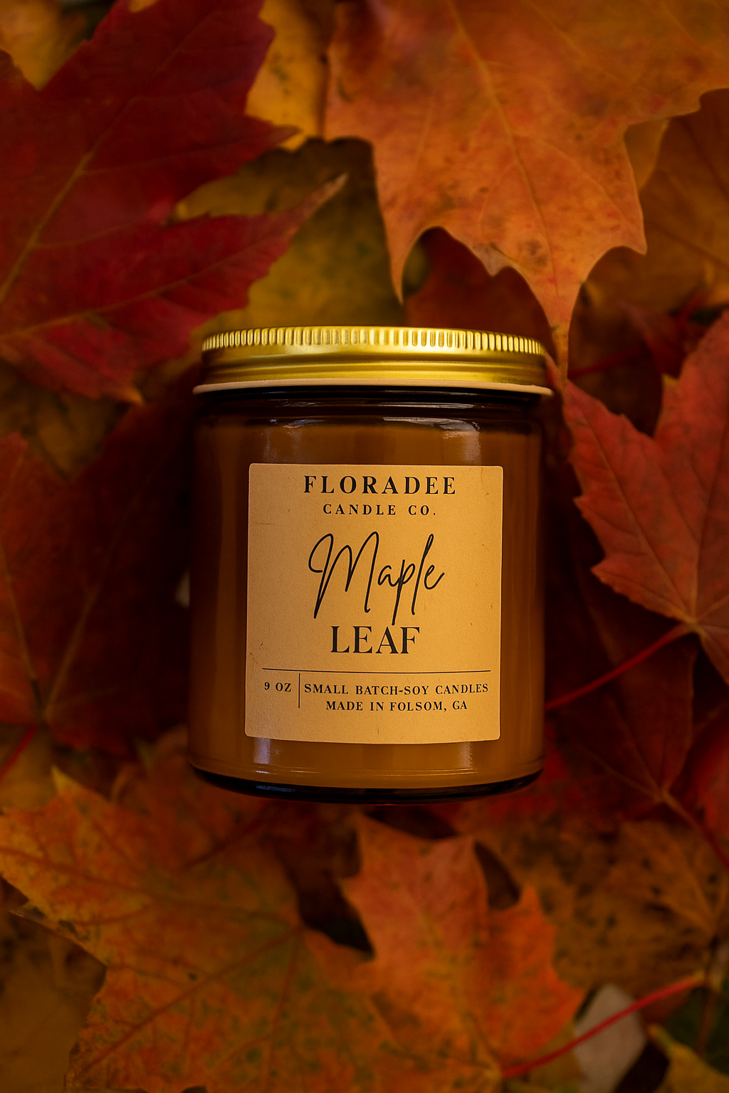 November Candle of the Month - Maple Leaf